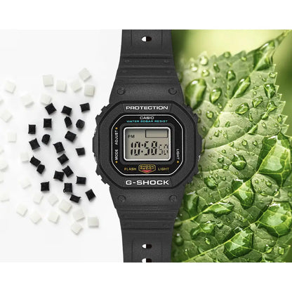 Casio G Shock Digital "G-SHOCK Nano" Ring Watch DWN-5600-1JR Digital Dial Black Bio-Based Resin Strap Men's Watch
