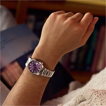 Citizen Tsuyosa NJ0200-50W Automatic Purple Dial Stainless Steel Men's Watch