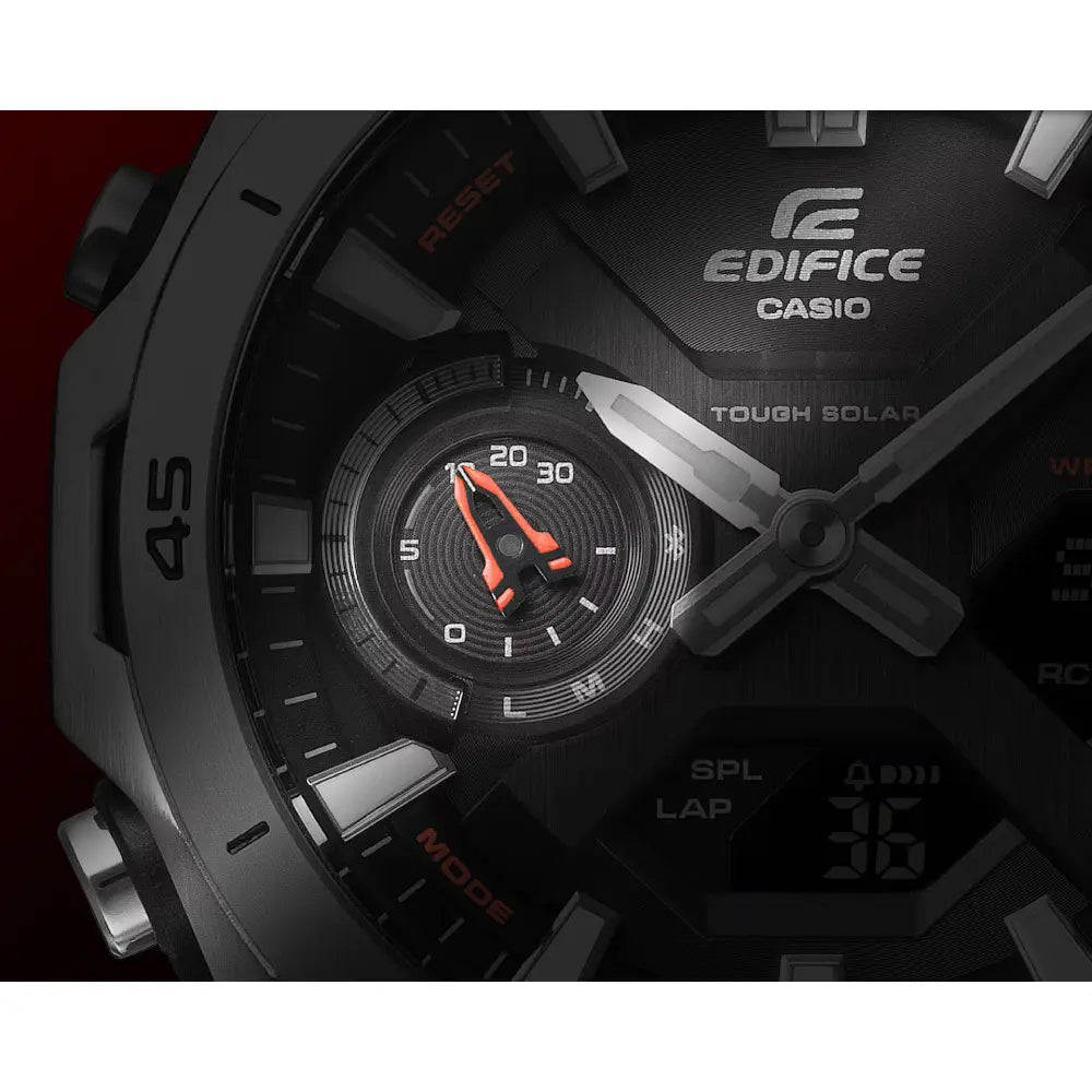Casio Edifice Sospensione ECB-2300D-1A Black Dial 46mm Stainless Steel Men's Watch