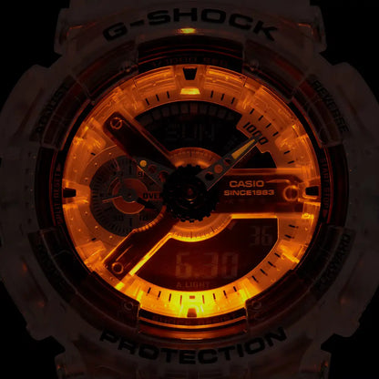 Casio G Shock GA-114RX-7A 40th Anniversary Analog-Digital Limited Edition Clear Dial Resin Strap Men's Watch
