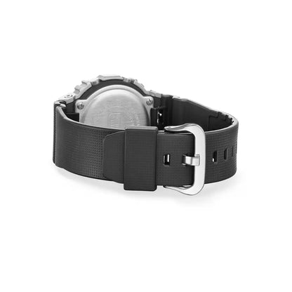 Casio G-Shock "Modern Industrial" Metal Covered GM-5600M-1PR Silver Digital Display 43.2mm Resin Strap Unisex Watch