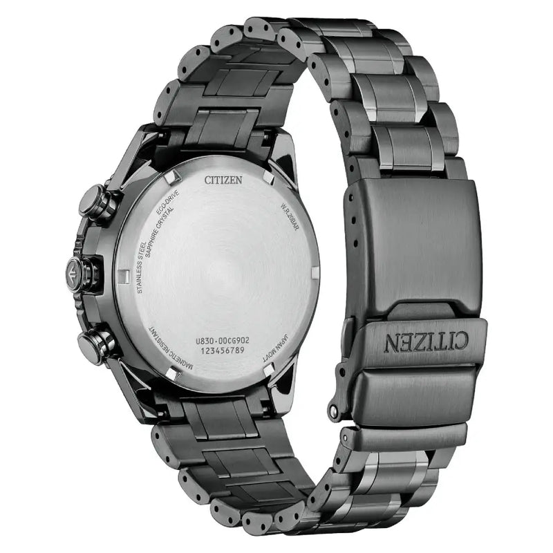 Citizen Promaster JV2005-58E "Skyhawk" Analog-Digital Chronograph Black Dial 43mm Stainless Steel Men's Watch detail view
