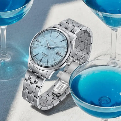 Seiko Presage SRPM01 Cocktail Time Maya Bay Limited Edition Automatic Light Blue Dial 40.5mm Stainless Steel Men's Watch