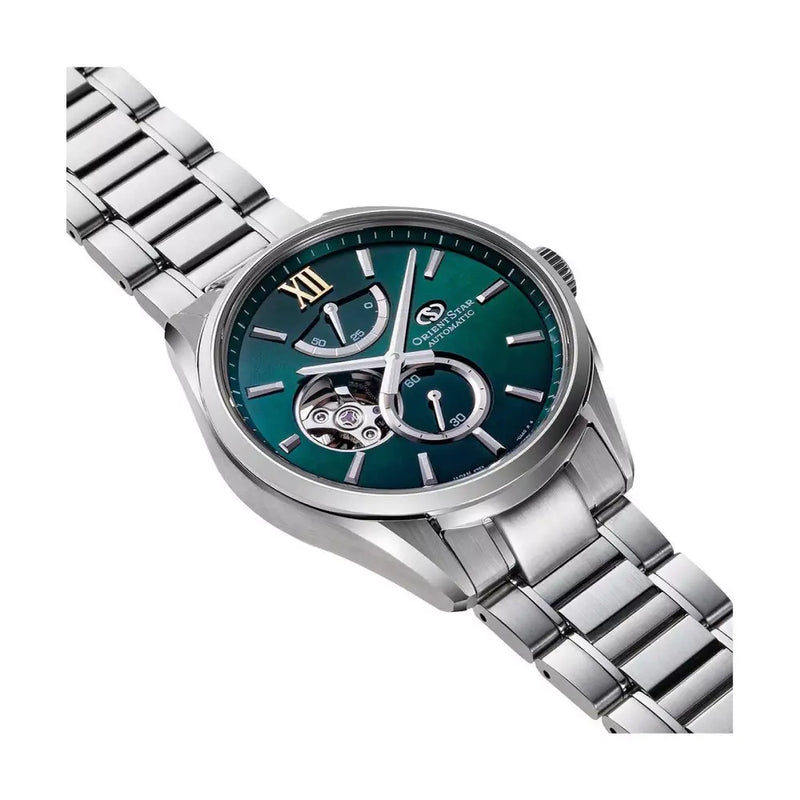 Orient Star RE-BY0005A00BTA Sports Limited Edition Automatic Diver Green Dial Stainless Steel Men's Watch detail view