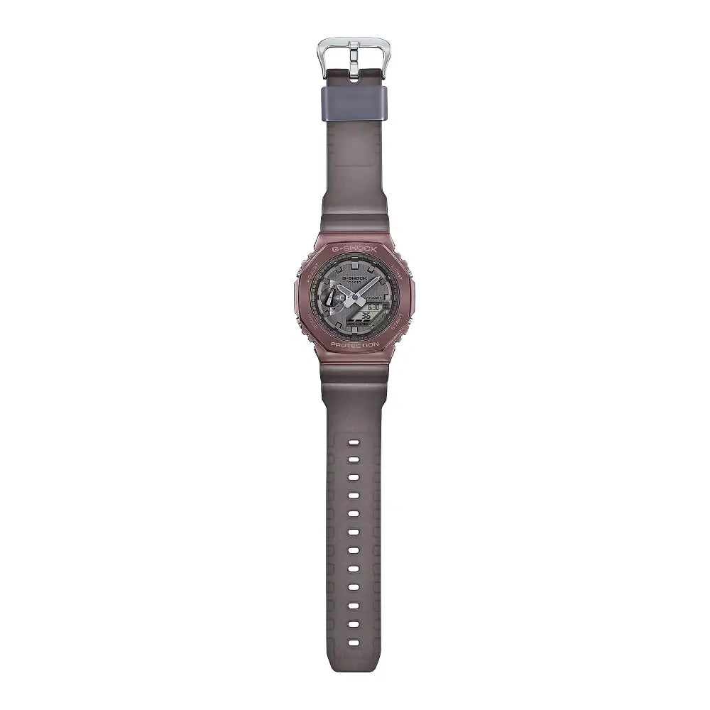 Casio G-Shock CasiOak Midnight Fog Analog Digital GM-2100MF-5A Brown Dial 44.4mm Resin Strap Men's Watch