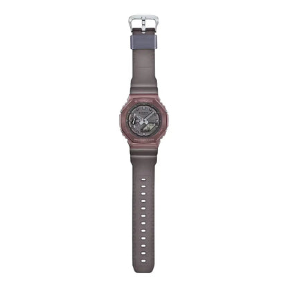 Casio G-Shock CasiOak Midnight Fog Analog Digital GM-2100MF-5A Brown Dial 44.4mm Resin Strap Men's Watch