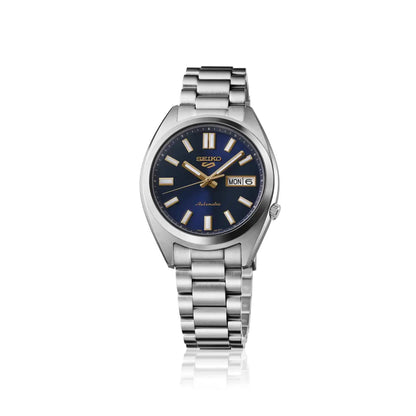 Seiko 5 Sports SRPL55 Automatic "SNXS Re-Interpretation" Blue Dial 37.4mm Stainless Steel Men's Watch