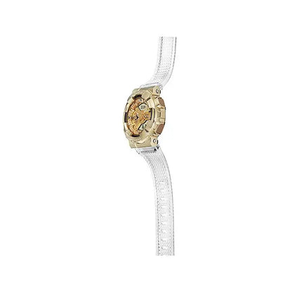 Casio G-Shock "Skeleton Gold" Metal Covered GM-110SG-9A Gold Dial 48.8mm Resin Strap Men's Watch