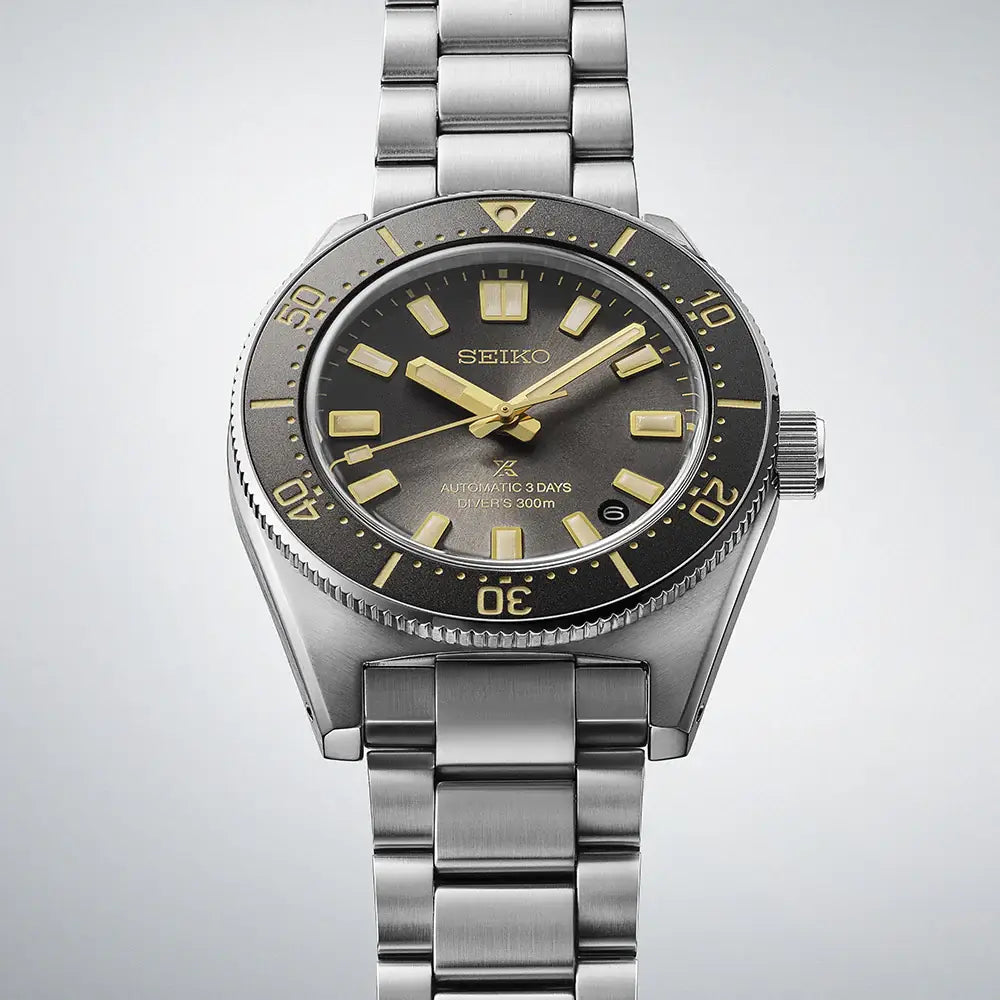 Seiko Prospex SPB455J1 1965 Revival Automatic Diver Special Edition "100th Anniversary" Tide Grey Dial 40mm Stainless Steel Men's Watch