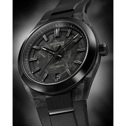 Casio Edifice Forged Carbon EFK-100XPB-1AJF Automatic Black Dial 40mm Resin Strap Men's Watch
