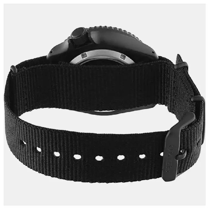 Seiko 5 Sports SRPD83K1 Automatic Black Dial 42.5mm Nylon Strap Men's Watch detail view