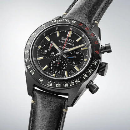Seiko Prospex Speedtimer "Datsun 240Z" SRQ057J1 (SBEC029) Limited Edition (500 PCS) Black Dial 42mm Leather Strap Men's Watch