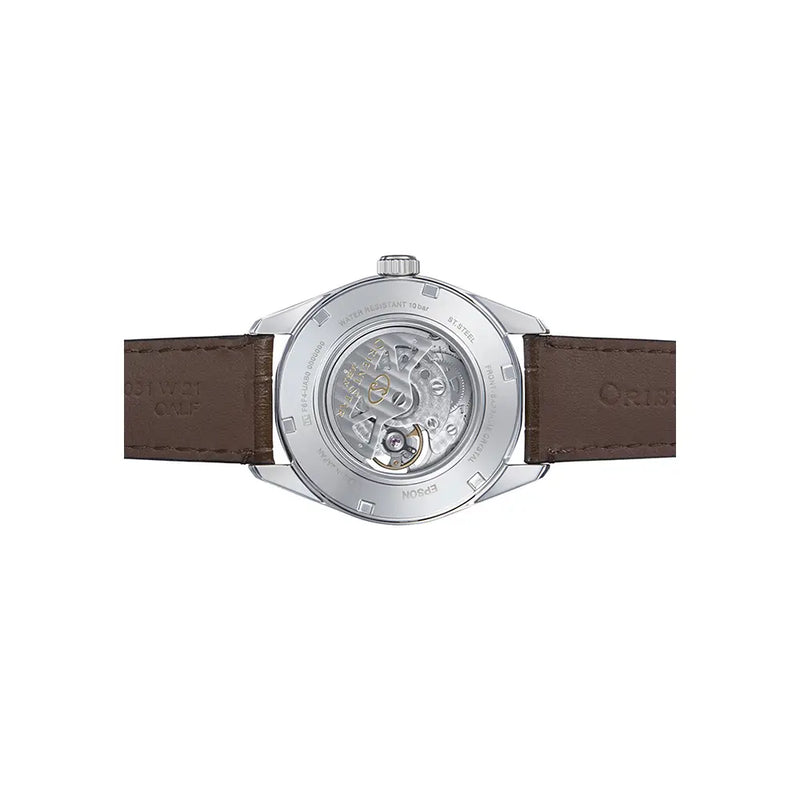 Orient Star RE-AV0006Y Contemporary Automatic Open Heart "Modern Skeleton" Brown Dial 41mm Leather Strap Men's Watch detail view