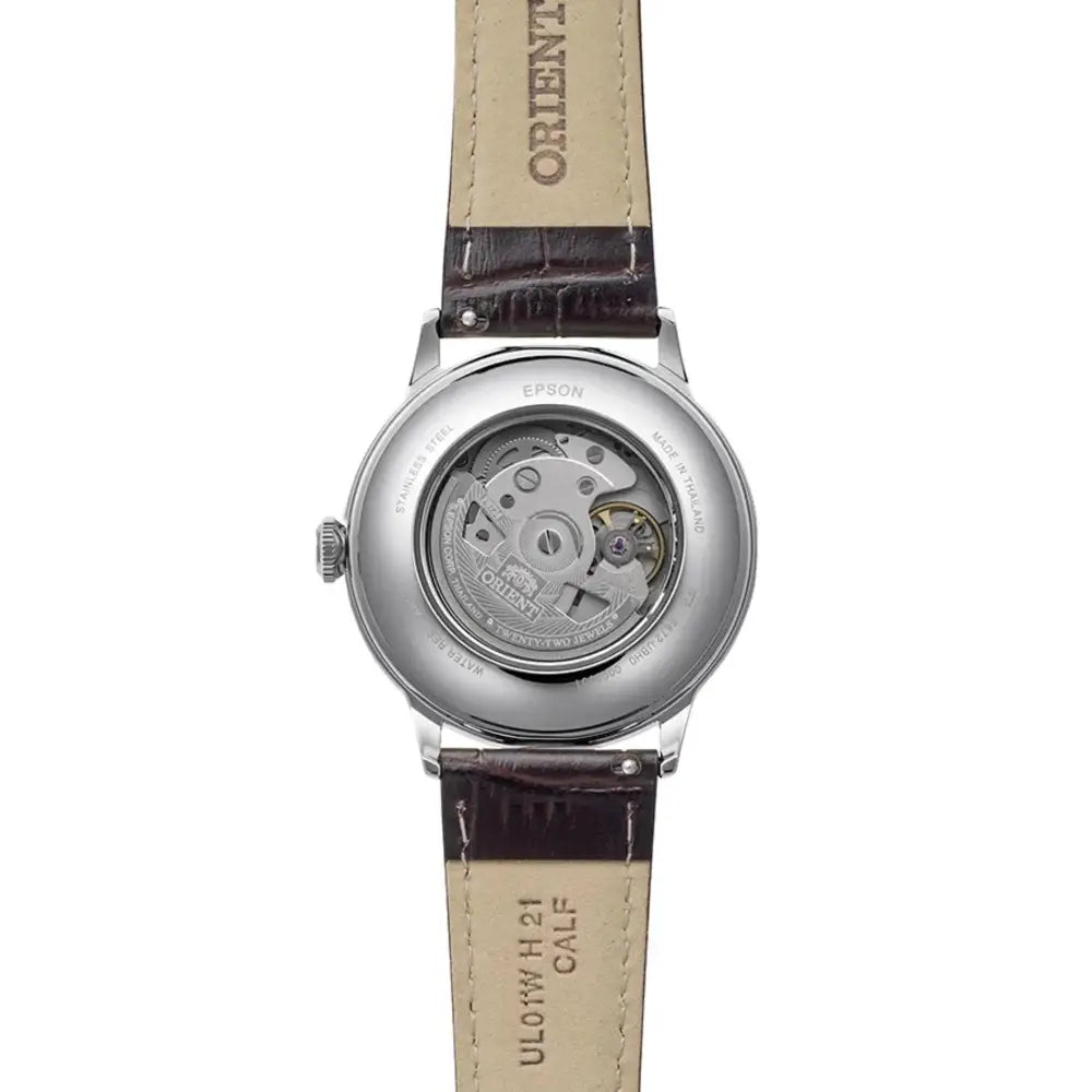 Orient Classic Bambino Automatic RA-AC0029E Green Gradation Dial 40.5mm Leather Strap Men's Watch