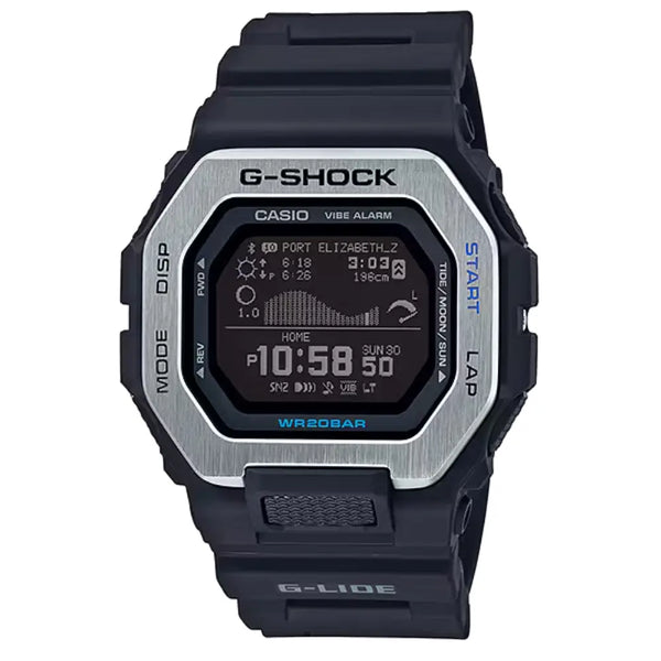 Casio G-Shock G-Lide GBX-100-1DR Black Dial Resin Men's Watch
