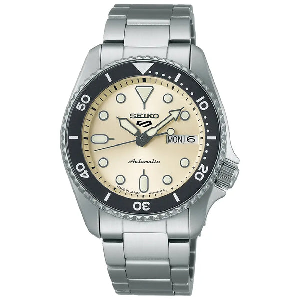 Seiko 5 Sports SKX Series SBSA227 (SRPK31) Champagne White Dial 38mm Stainless Steel Men's Watch