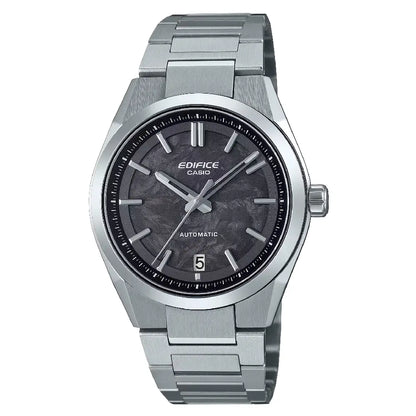 Casio Edifice Automatic EFK-100CD-1ADR Black Forged Carbon Dial Stainless Steel Men's Watch