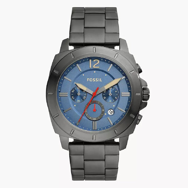 Fossil Privateer BQ2763 Chronograph Blue Dial Stainless Steel Men's Watch