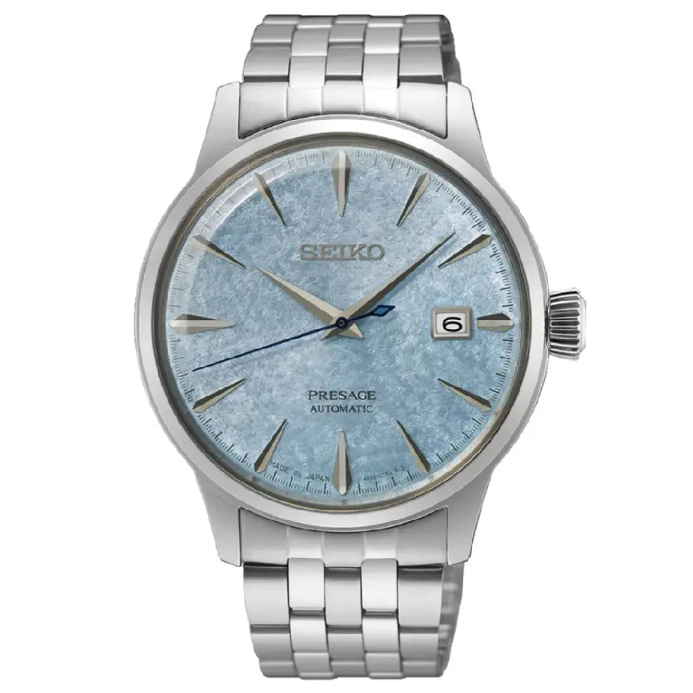 Seiko Presage SRPM01 Cocktail Time Maya Bay Limited Edition Automatic Light Blue Dial 40.5mm Stainless Steel Men's Watch