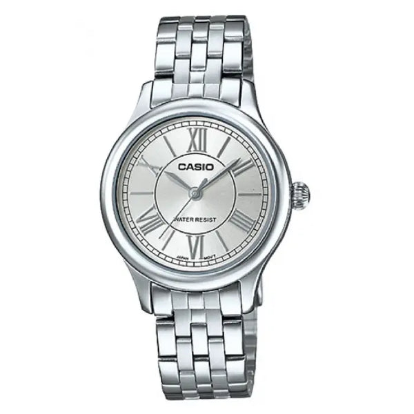 Casio Standard Analog LTP-E113D-7ADF Silver Dial Stainless Steel Women's Watch