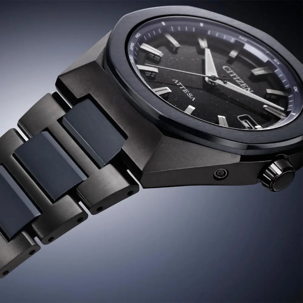 Citizen Attesa Eco-Drive Radio-Controlled CB3046-76E Black Dial 39mm Super Titanium Men's Watch