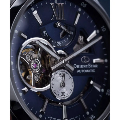 Orient Star Contemporary Modern Skeleton Automatic RE-AV0003L00B Blue Dial 41mm Stainless Steel Men's Watch