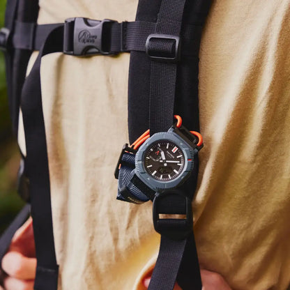 Casio ProTrek PRJ-B001B-2DR Analog-Digital Solar Bluetooth "Rotary Guard" Dusty Blue Dial Cloth Bungee Strap Men's Watch