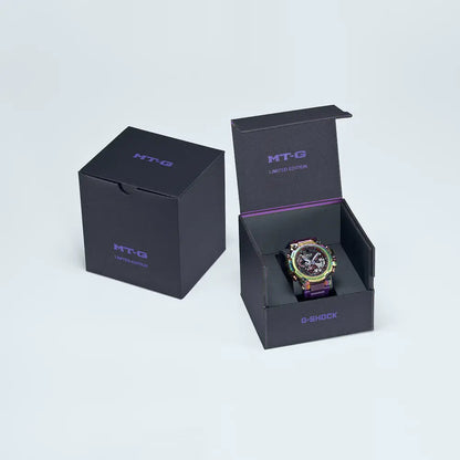 Casio G Shock MTG-B3000PRB-1A Analog Tough Solar Multi-Band 6 Multi-Color Dial Resin Strap Men's Watch