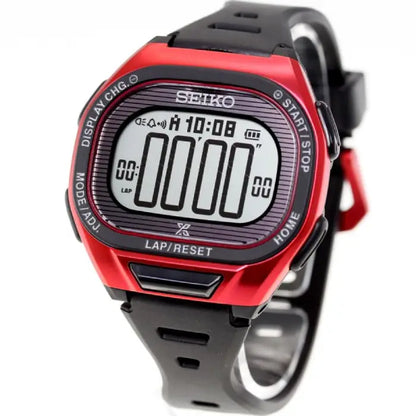 Seiko Prospex SBEF047 Super Runners Solar Digital Red/Black Dial 44mm Resin Strap Men's Watch