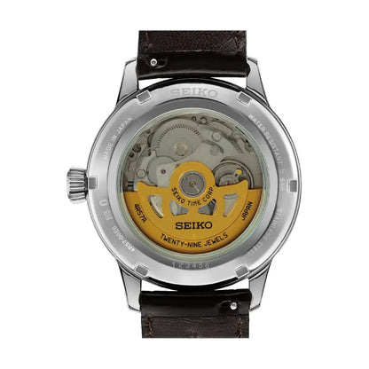 Seiko Presage SSA459J1 Cocktail Time Midnight Mockingbird Automatic Green Dial 40.5mm Leather Strap Men's Watch