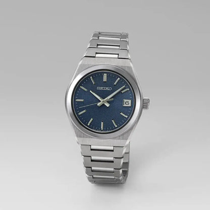 Seiko Neo Classic Quartz SUR575P1 Blue Dial 34mm Stainless Steel Women's Watch