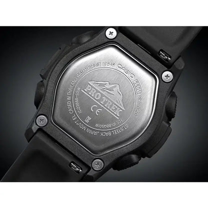 Casio Pro Trek Quad Sensor Analog Digital PRT-B50-1E Black Dial 50.8mm Resin Strap Men's Watch