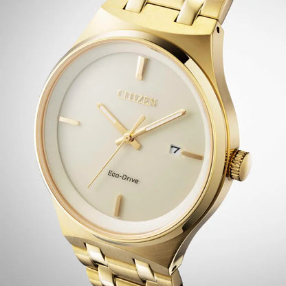 Citizen Eco-Drive Axiom BM7652-52P Champagne Dial 40mm Stainless Steel Men's Watch