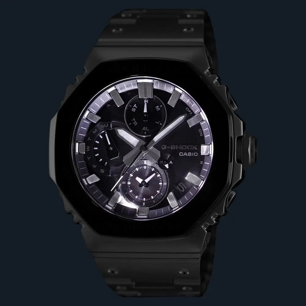 Casio G-Shock Full Metal CasiOak Chronograph GMC-B2100BT-1A Black Dial 46.3mm Stainless Steel Men's Watch