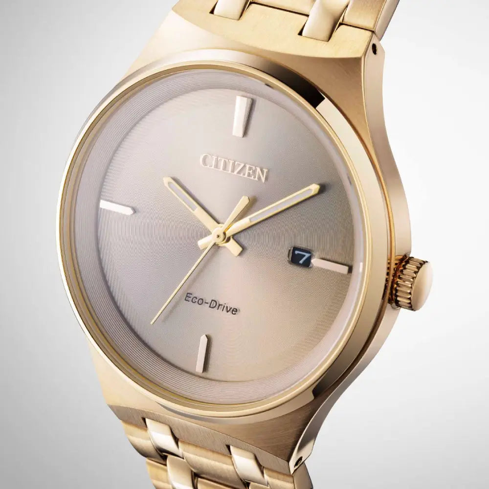 Citizen Eco-Drive Axiom BM7653-50Q Rose Gold Dial 40mm Stainless Steel Men's Watch