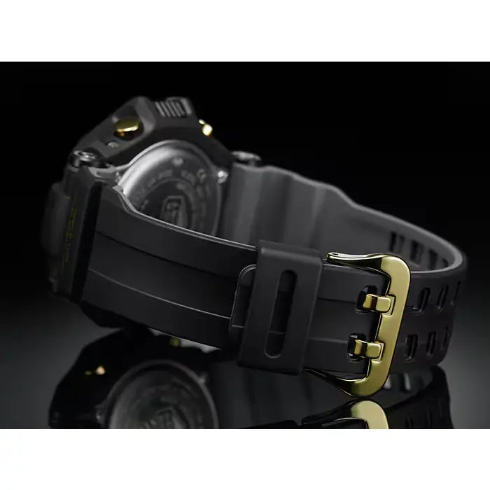 Casio G-Shock Gravitymaster GR-B100GB-1A Analog-Digital Tough Solar Bluetooth Black and Gold 53.8mm Resin Strap Men's Watch