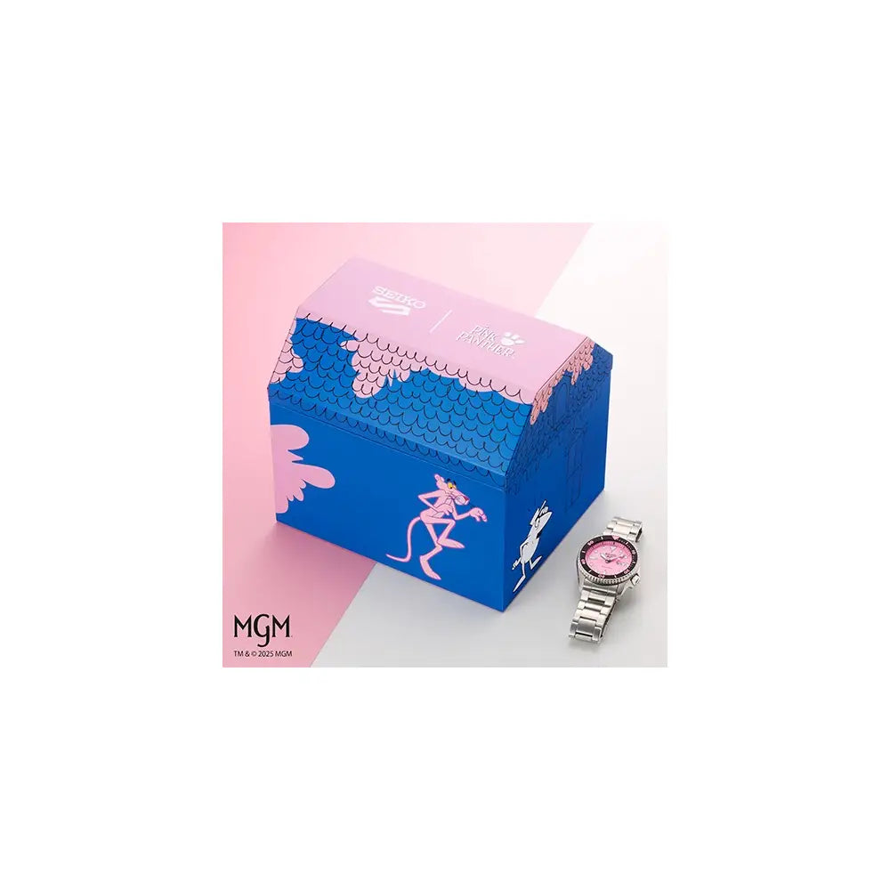 Seiko 5 Sports SBSA321 (SRPM07) Automatic "Pink Panther" Limited Edition (9,999 PCs) Pink Dial 38mm Stainless Steel Men's Watch