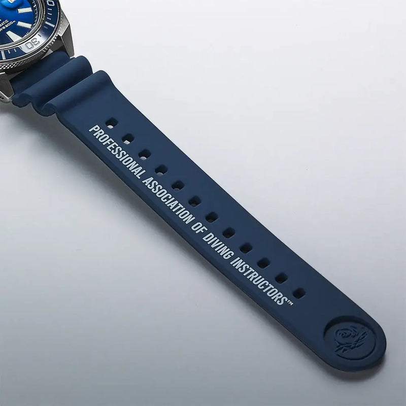 Seiko Prospex "Great Blue" Samurai PADI Special Edition SRPJ93 Blue Dial 43.8mm Silicone Strap Men's Watch detail view