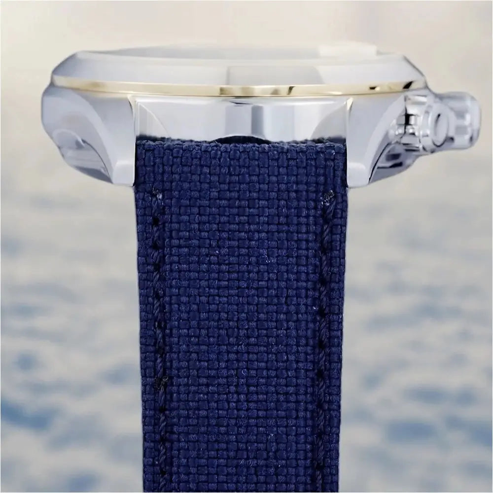 Seiko Prospex Alpinist SPB532J1  Automatic Limited Edition "Snowflake Alpinist" (800 Pieces) Silver Textured Dial 39.5mm Blue Nylon Strap Men's Watch