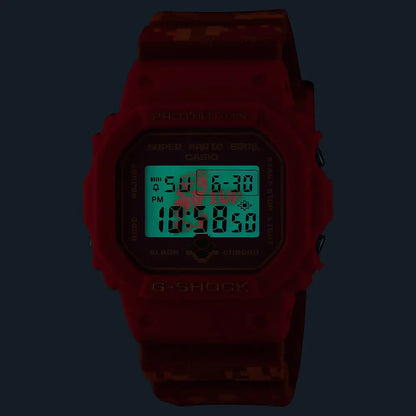 Casio G Shock DW-5600SMB-4 Limited Edition  Super Mario Bros.  Digital Red Dial Resin Strap Men's Watch
