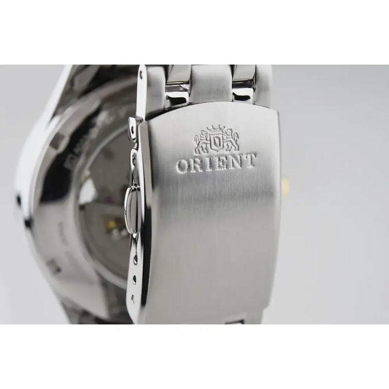 Orient Open Heart TAG03002B Automatic Black Dial 38mm Stainless Steel Men's Watch detail view