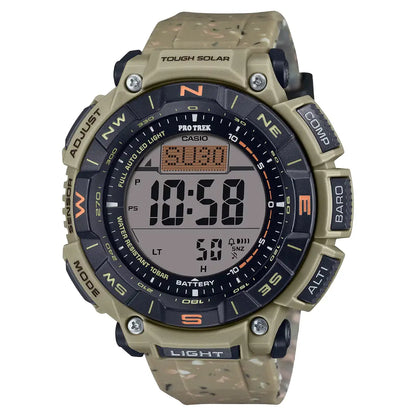 Casio Pro Trek Climber Line PRG-340SC-5DR Grey Dial 51.7mm Recycled Resin Strap Men's Watch