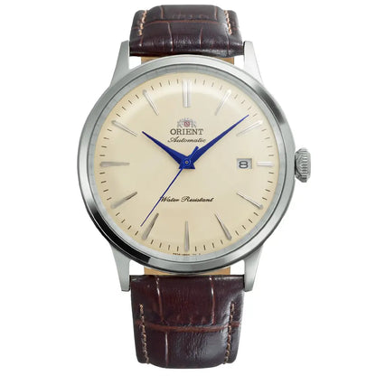 Orient Classic Bambino Automatic RA-AC0033Y Ivory Dial 40.5mm Leather Strap Men's Watch