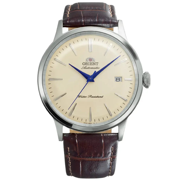Orient Classic Bambino Automatic RA-AC0033Y Ivory Dial 40.5mm Leather Strap Men's Watch