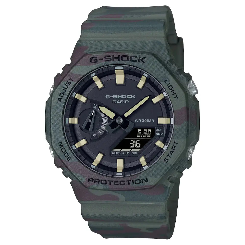 Casio G-Shock "CasiOak" GAE-2100WE-3ADR Limited Edition "Nature Camo" 45.4mm Interchangeable Straps Men's Watch