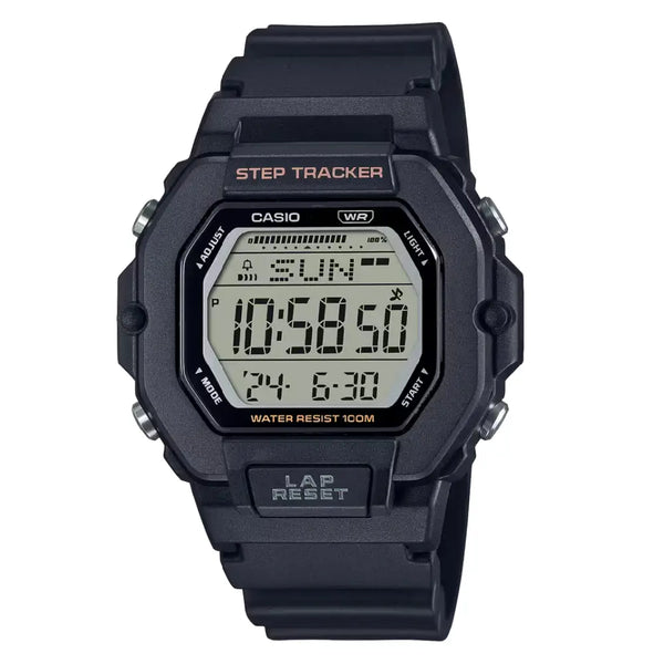 Casio Collection Digital LWS-2200H-1AVDF Black Dial Resin Strap Women's Watch
