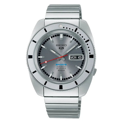 Seiko 5 Sports "Kamen Rider Re-creation" SBSA269 (SRPL03K1) Limited Edition (9,999 pieces) Silver Sunburst Dial 38.5mm Stainless Steel Men's Watch