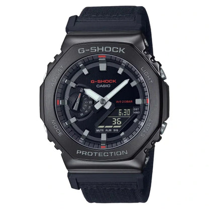Casio G-Shock Metal Covered GM-2100CB-1ADR Black Dial Stainless Steel Men's Watch