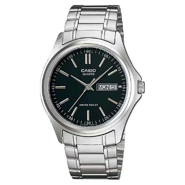Casio Collection Analog MTP-1239D-1ADF Black Dial Stainless Steel Men's Watch