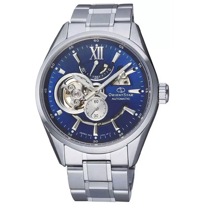 Orient Star Contemporary Modern Skeleton Automatic RE-AV0003L00B Blue Dial 41mm Stainless Steel Men's Watch